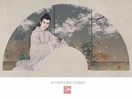 千景绘的夏日扇面