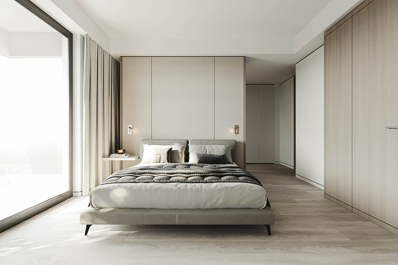 白色极简二居室