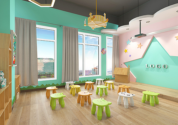 庆祥金话筒口才教育学校|银川培训班装修设计|镹臻装饰