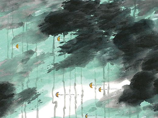 子木水墨作品：《镜象》与《禅定》第一辑