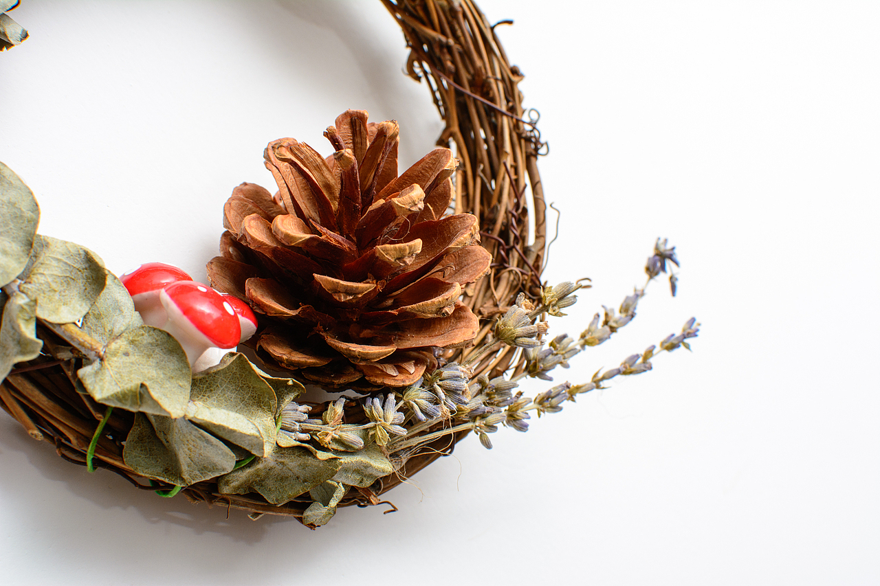 手工干花藤环（图ZMTM2NzQyMTcy） - 其他手工艺 - 站酷设计师杂物蓝染原创素材 - 站酷ZCOOL