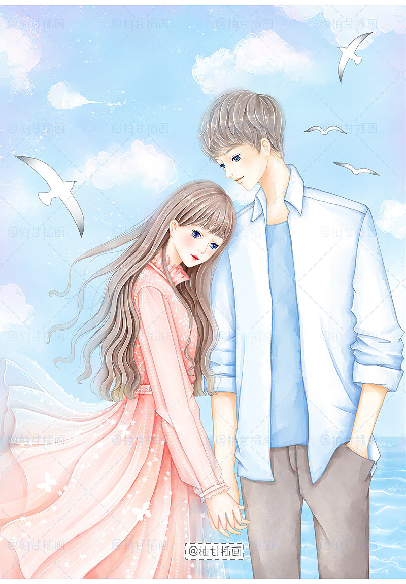 小清新插画合集2（图ZMjA5MDA5MDY0） - 商业插画 - 站酷设计师柚甘原创素材 - 站酷ZCOOL