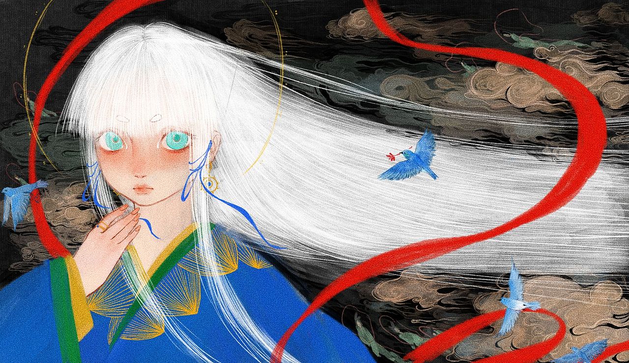 霜女（图ZMzUxMTIyOTg0） - 艺术插画 - 站酷设计师池蚂原创素材 - 站酷ZCOOL