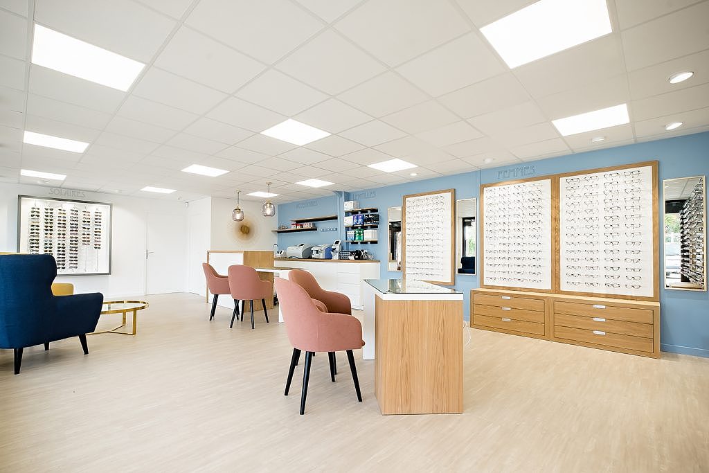 眼镜店设计，简约风眼镜店装修 80平眼镜店设计效果图（图ZMjU3ODY2NzEy） - 商业空间设计 - 站酷设计师眼镜店设计师小溪原创素材 - 站酷ZCOOL