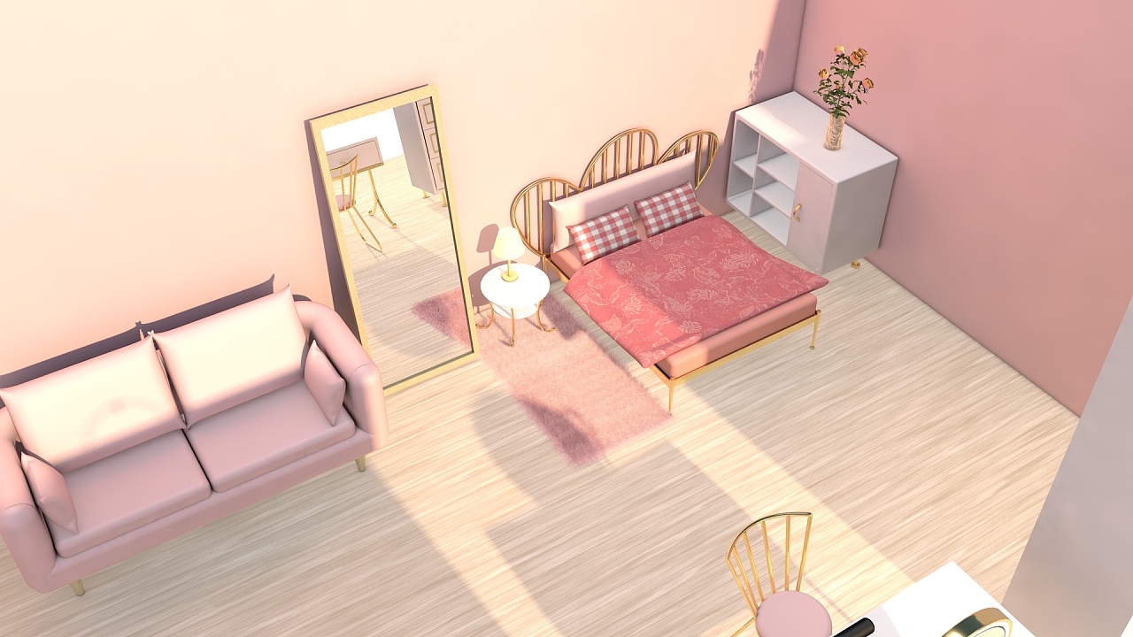 c4d房间模型小练习