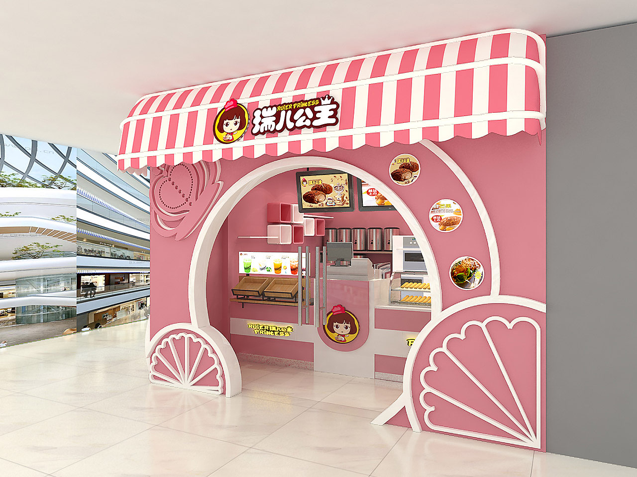 瑞儿公主店铺SI设计-九千设计（图ZMTI3MDY5MDgw） - 家装设计 - 站酷设计师九千设计原创素材 - 站酷ZCOOL