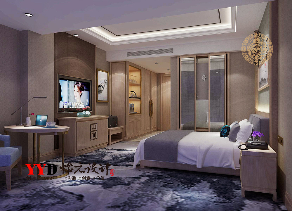 中式简约风格客房设计