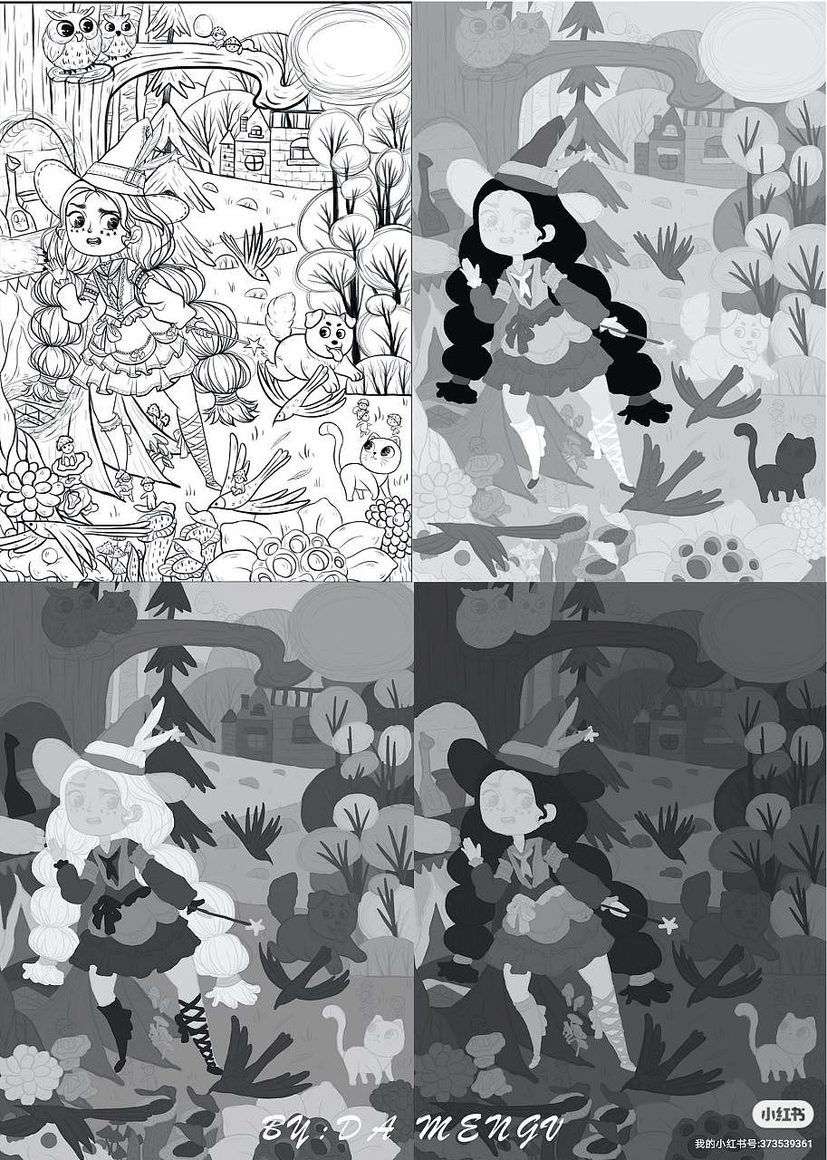 贵莲插画课毕设作品（图ZMzU3NTgxODg4） - 儿童插画 - 站酷设计师大梦YMENGY原创素材 - 站酷ZCOOL