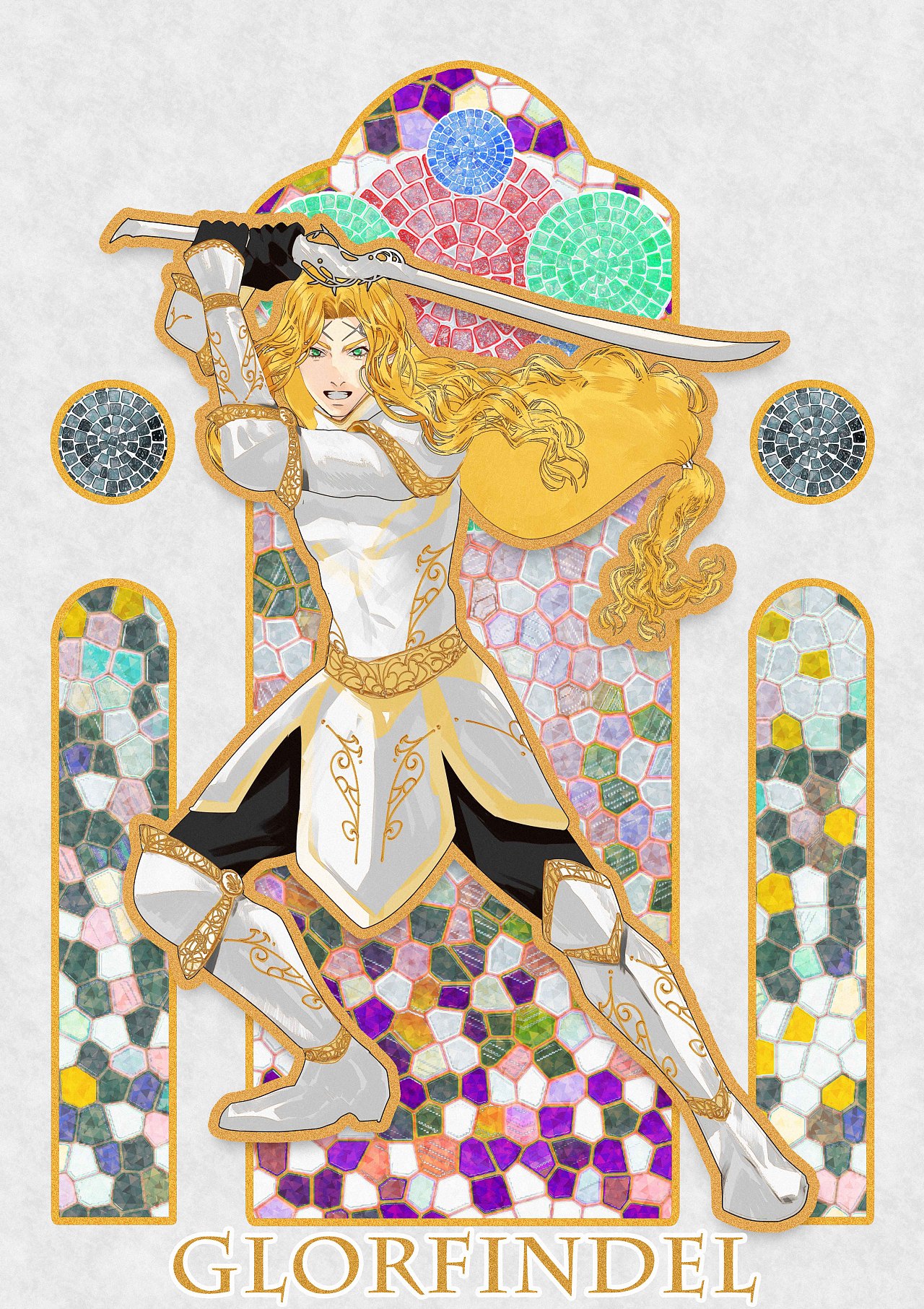 精灵宝钻衍生插画