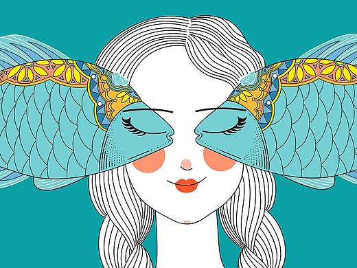 酸菜鱼-酸渡老坛子酸菜鱼品牌插画