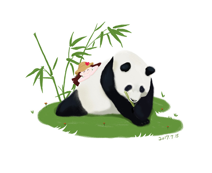 随笔_成都看萌萌哒熊猫