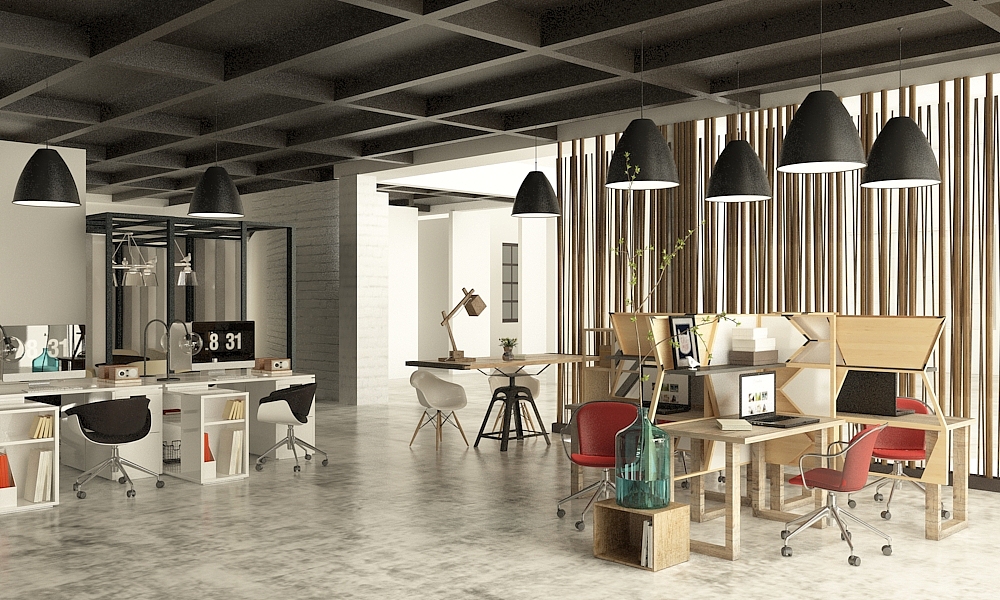 办公空间效果图|空间|家装设计|林疯子_原创作品-站酷zcool