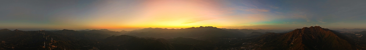 湖南郴州汝城白云仙风电场风光