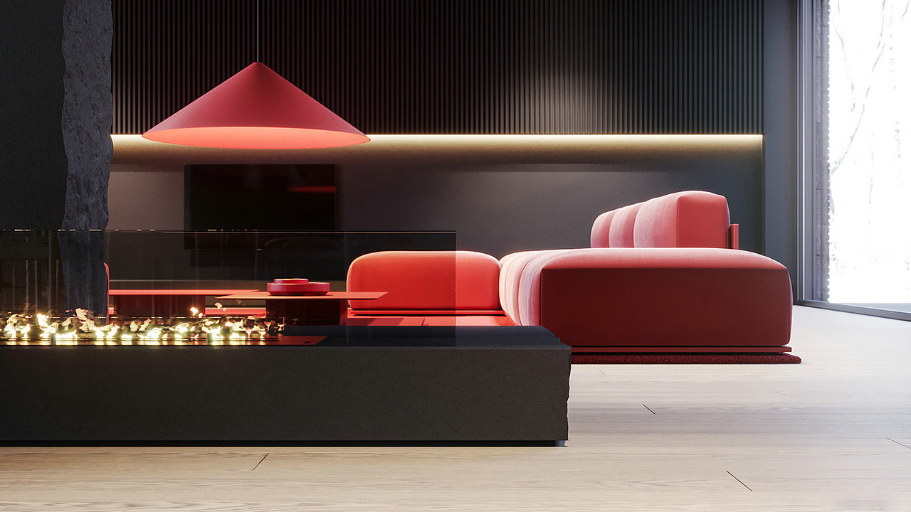 现代客餐厅（图ZMTY0NjI5NzY0） - 家装设计 - 站酷设计师1992效果图0原创素材 - 站酷ZCOOL