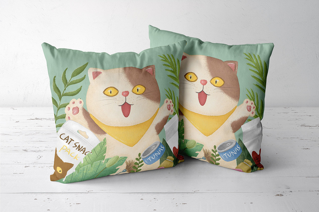 【插画】猫咪的美食之旅