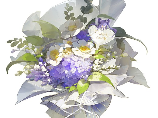 绘画教程:日系二次元花束绘制小教程