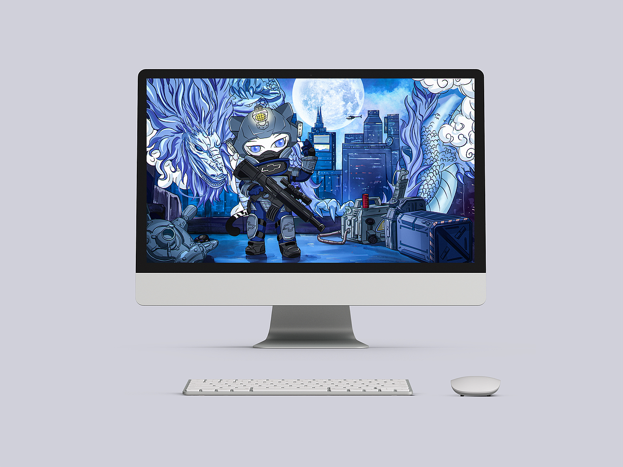 「不凡英雄 不凡传奇]雪佛兰-雪威《守护》（图ZMzA1MjI1MTg0） - 商业插画 - 站酷设计师落叶觥愁原创素材 - 站酷ZCOOL