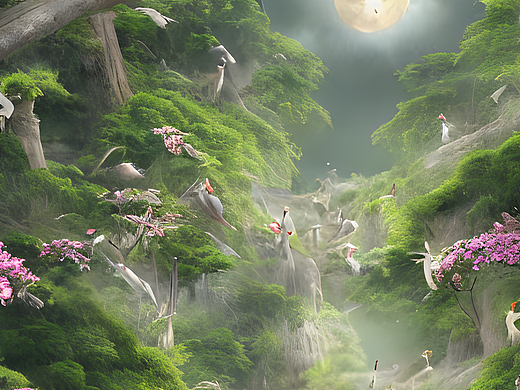 #AI创作实验室#受天真地秀，日精月华，感知技术遂有灵