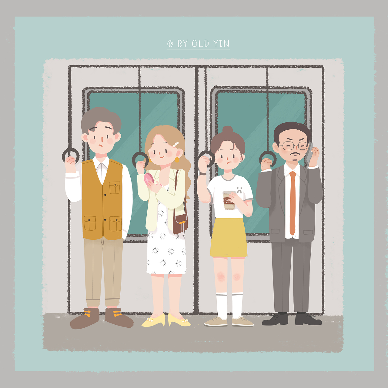 来不及吃早饭了,你匆匆忙忙地冲出家门,买了一杯咖啡,挤上人潮汹涌的地铁。