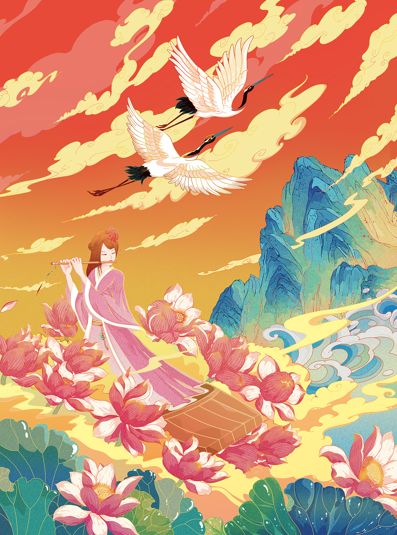 手绘国风包装（图ZMjM1NzMzNjY0） - 商业插画 - 站酷设计师病娇双鱼座原创素材 - 站酷ZCOOL