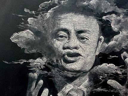 《黑板粉筆畫》如何從馬云畫到馬拉多納（個人主頁-ZNTI1NTA0MjA=） - 商業(yè)插畫 - 站酷設(shè)計師安思手繪原創(chuàng)素材 - 站酷ZCOOL