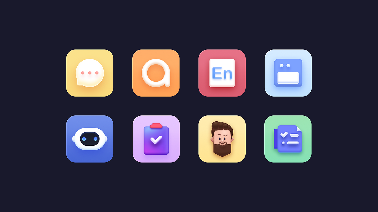 轻拟物——图标临摹（图ZMjQzMDg5Mzg4） - 图标 - 站酷设计师阳漾原创素材 - 站酷ZCOOL