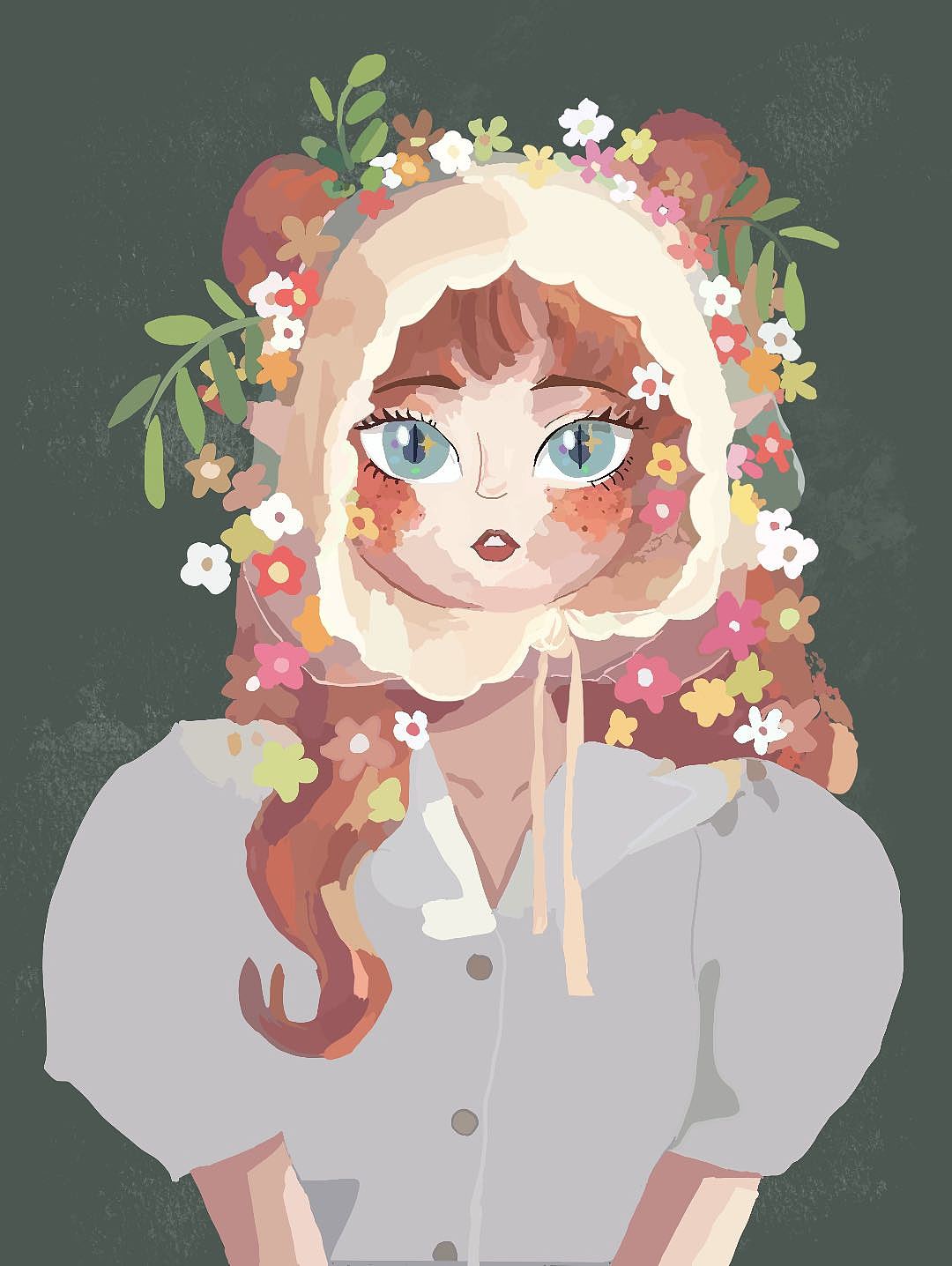 戴头纱女孩系列