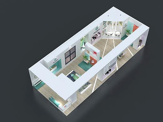 欧美家具展，3d效果图设计