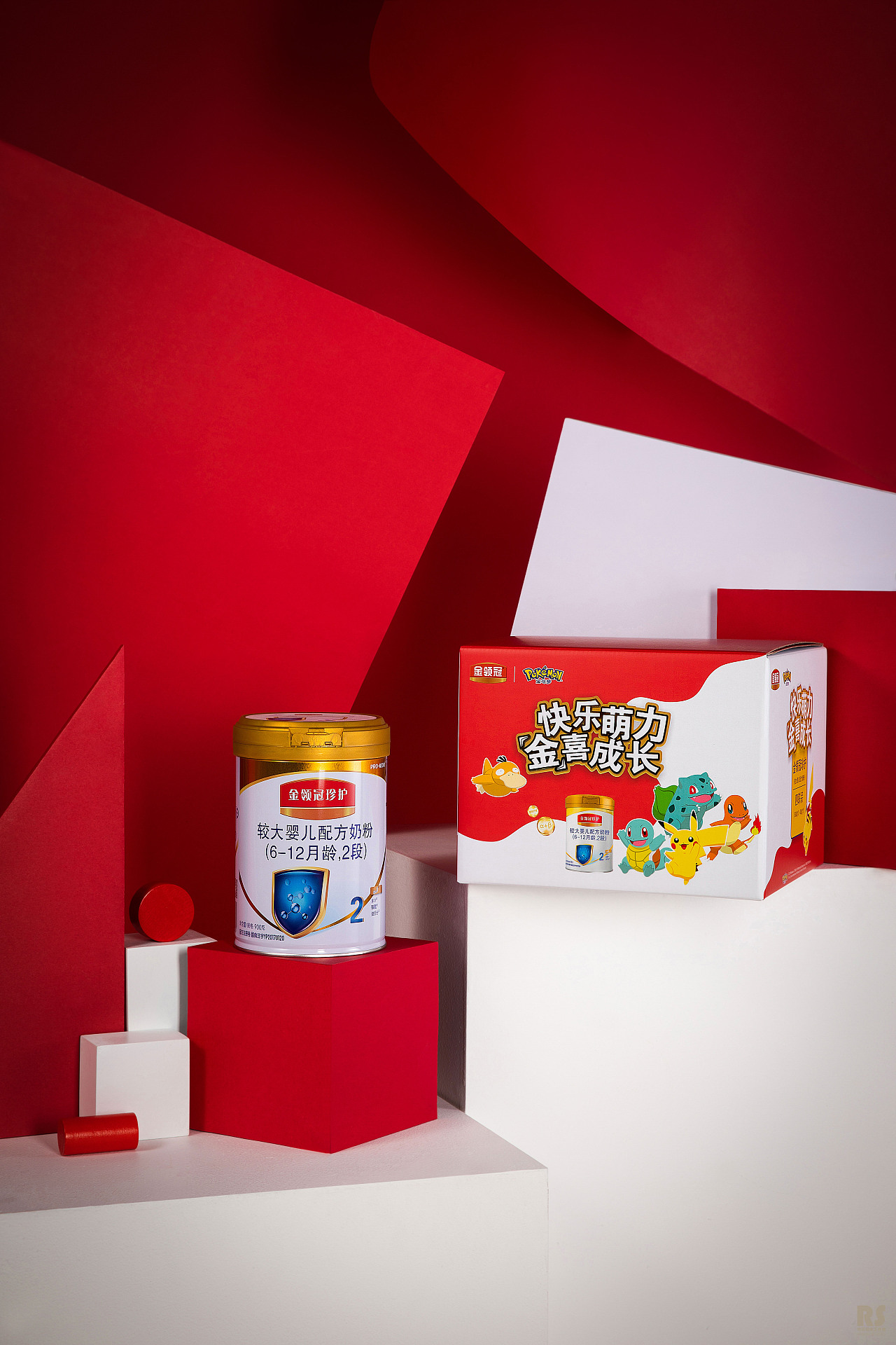 《伊利-金领冠奶粉-宝可梦主题礼盒》产品拍摄
