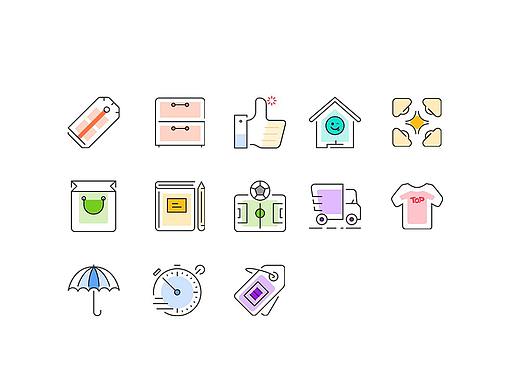 部分图标作品（个人主页-ZMjk3ODA4NDQ=） - 图案 - 站酷设计师来杯绿豆原创素材 - 站酷ZCOOL