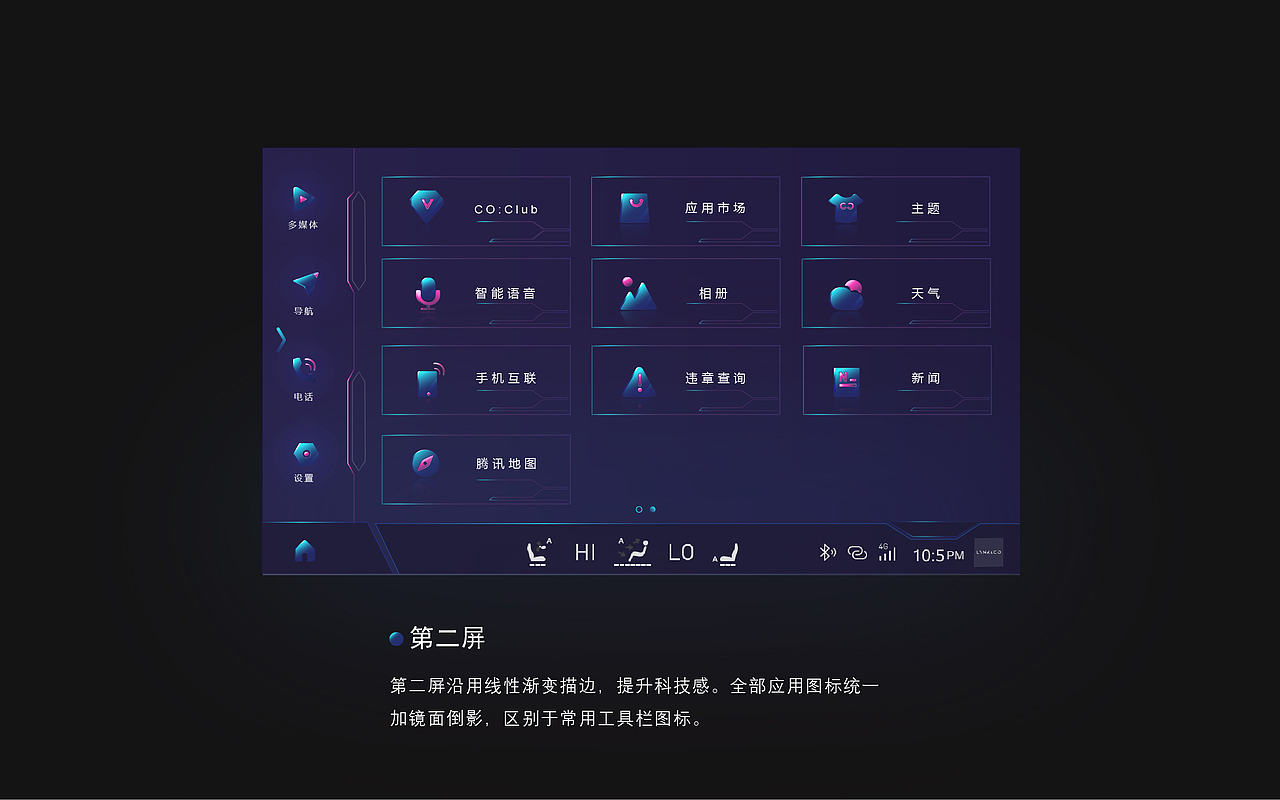 领克02车机主题设计（图ZMTI2NzEzMzcy） - 主题/皮肤 - 站酷设计师美丽俏佳文原创素材 - 站酷ZCOOL