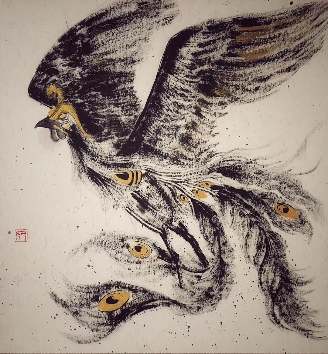 神兽女神（图ZMTY0Nzg0MTQ4） - 创作习作 - 站酷设计师書妃畫原创素材 - 站酷ZCOOL