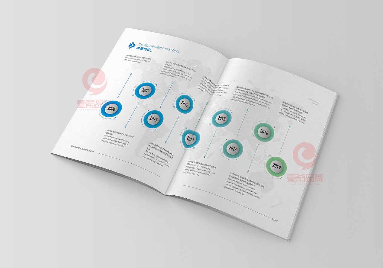 一希品牌设计--生物科技技术公司画册宣传册设计