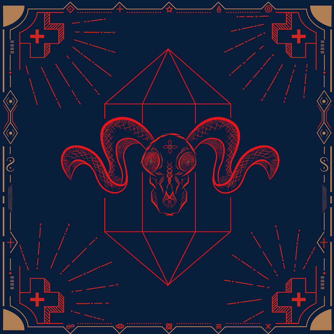 恶魔系列 --- 羊角/十字架/骷髅