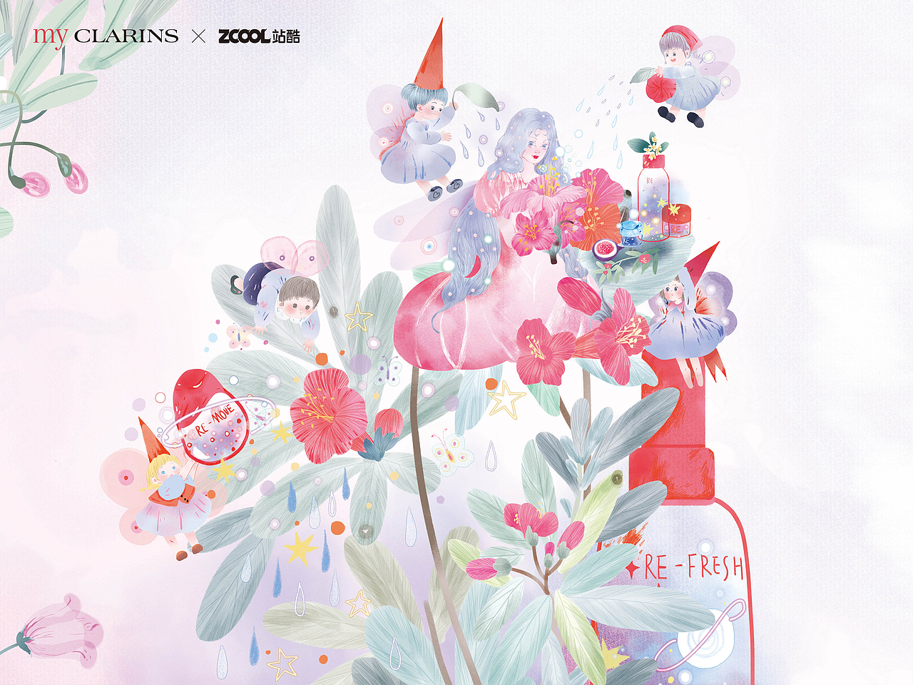 #my CLARINS 寻找天然好食肌# —— The singular rose