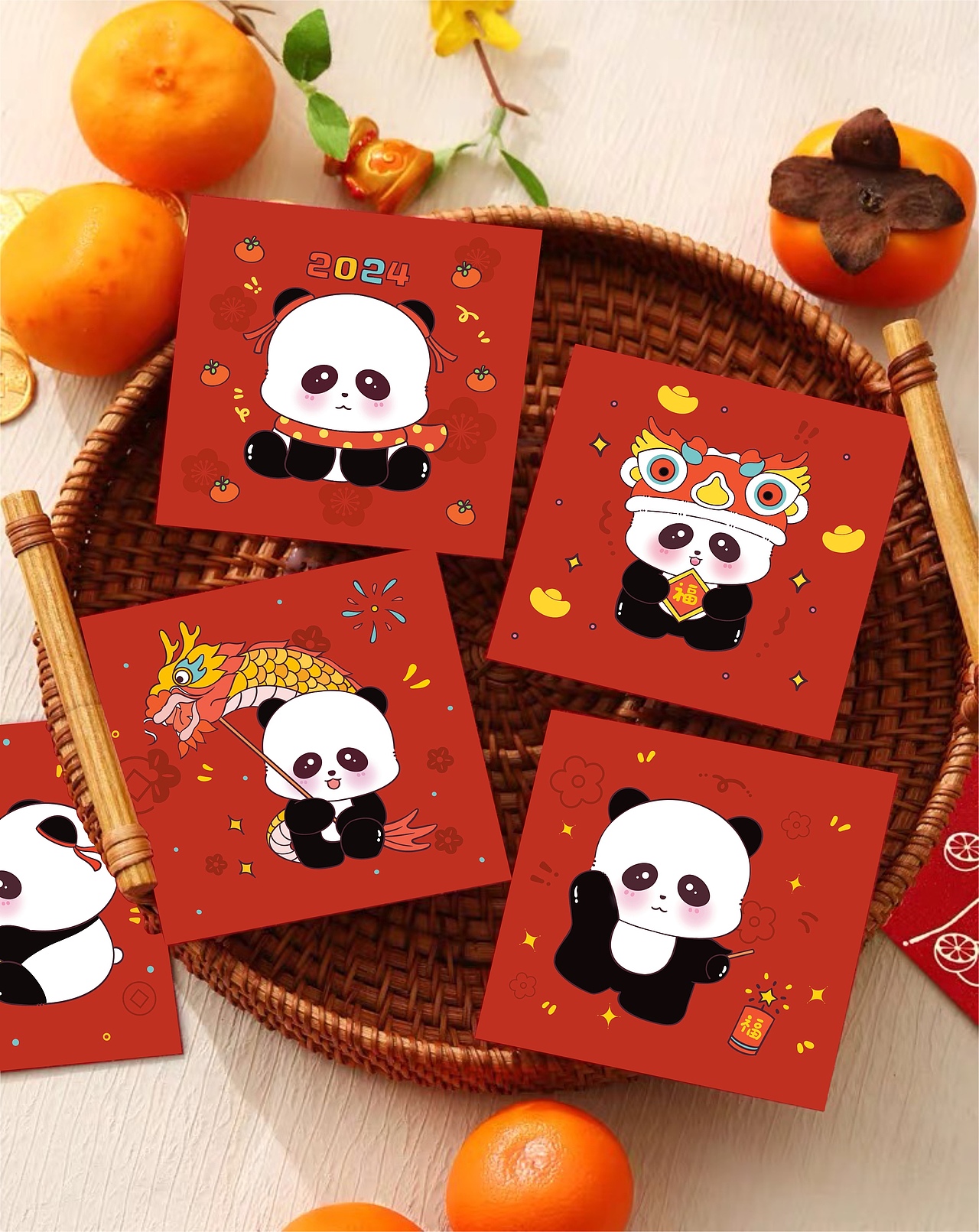 2024龙年红包图案设计（图ZMzUxMDk1MzM2） - 商业插画 - 站酷设计师荻野小森原创素材 - 站酷ZCOOL