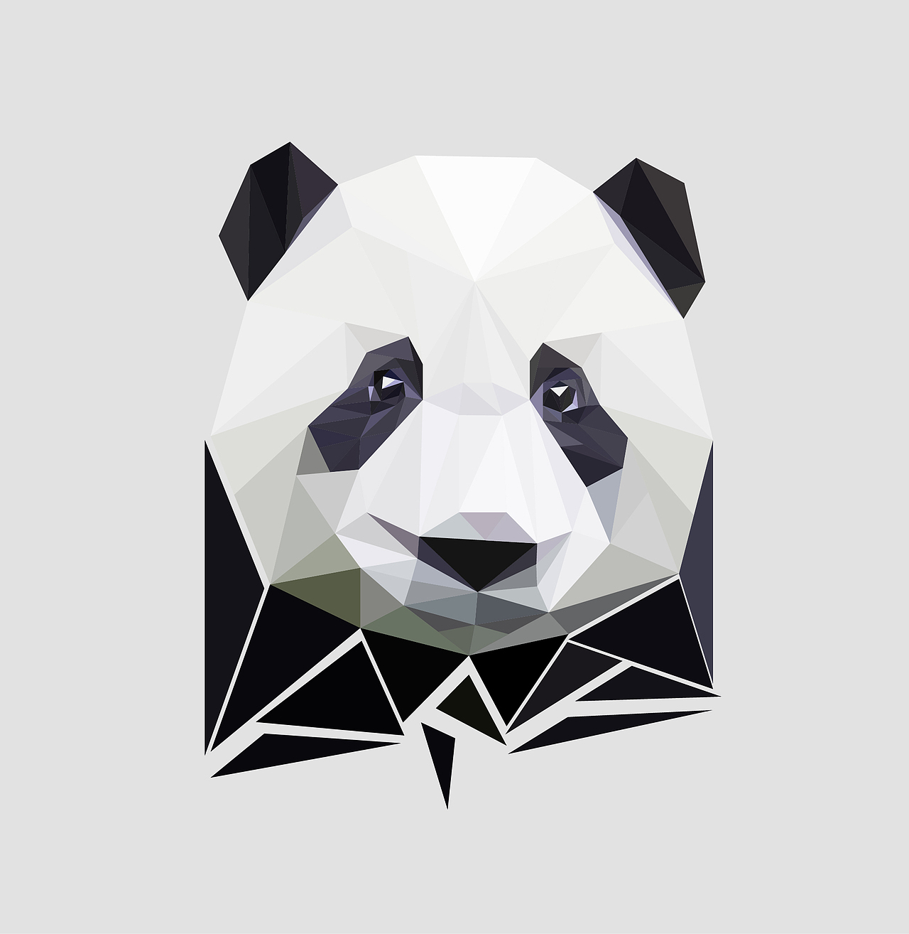 随便做做~几何大熊猫·低多边形·low poly（图ZNDUxNjEwNjA=） - 图案 - 站酷设计师城楼南巷原创素材 - 站酷ZCOOL