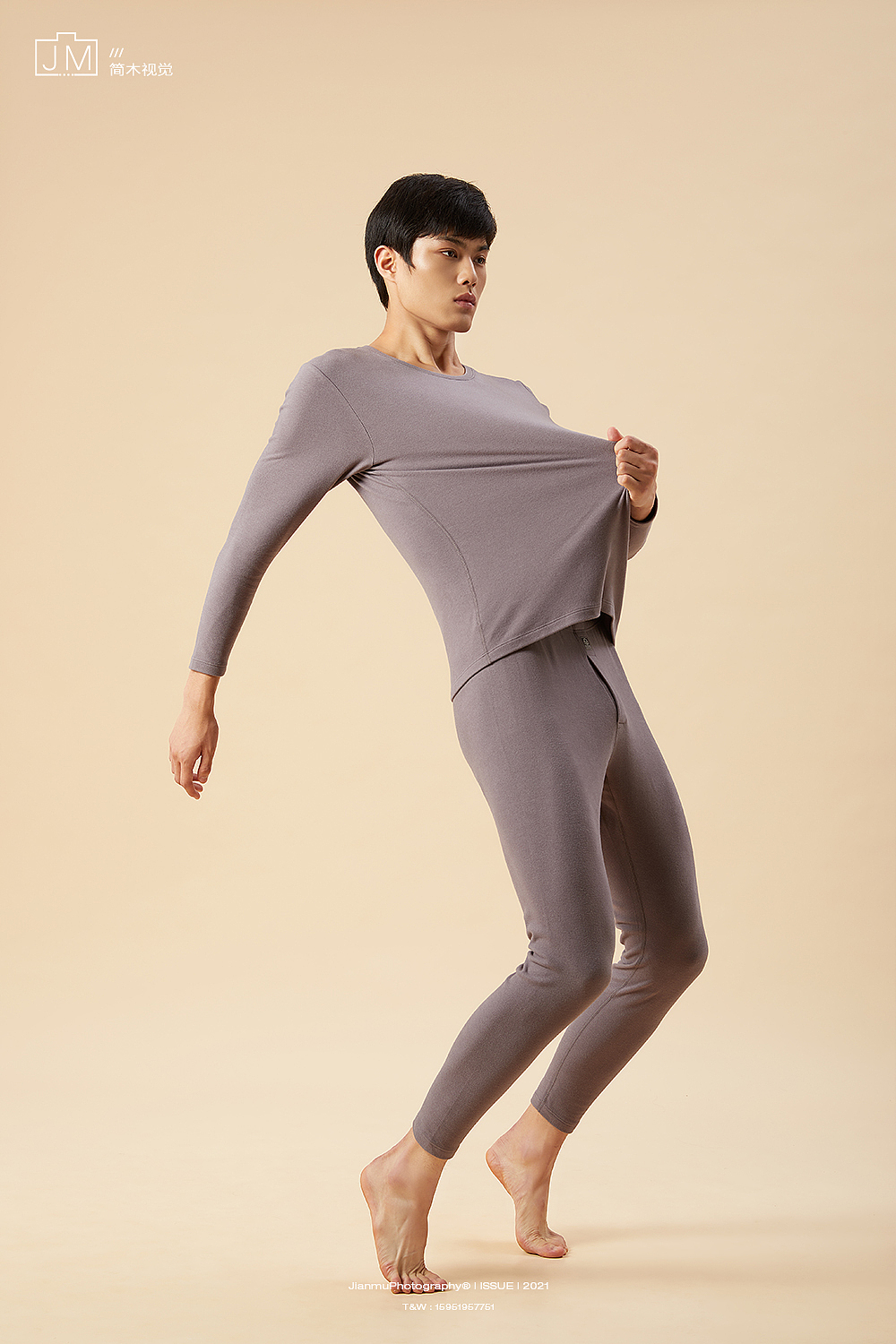 保暖内衣摄影丨红豆 × 简木视觉 男士女士儿童家居服