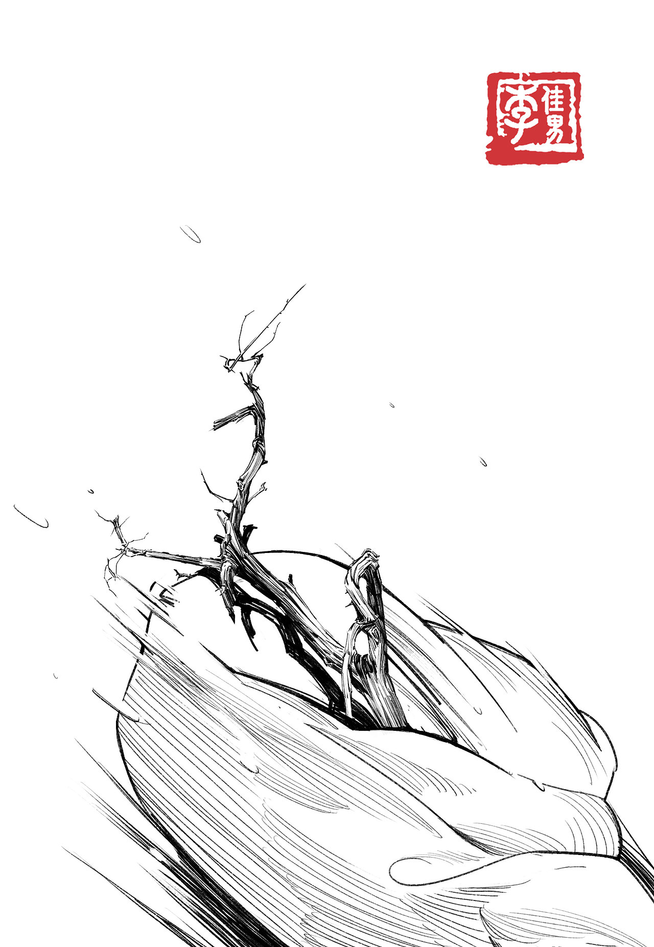 《雪山上的达娃》插画（图ZMTY5NjM3MjI0） - 儿童插画 - 站酷设计师半岛酒徒原创素材 - 站酷ZCOOL