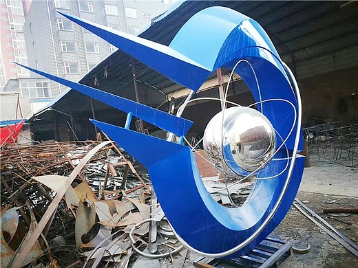 定制不锈钢城市雕塑抽象创意建筑户外园林景观雕塑摆件