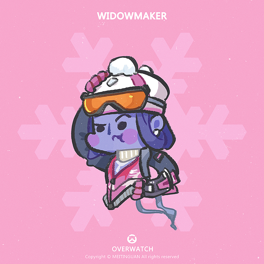 守望先锋雪国仙境Q版头像