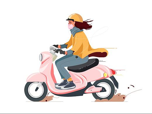 骑车上班