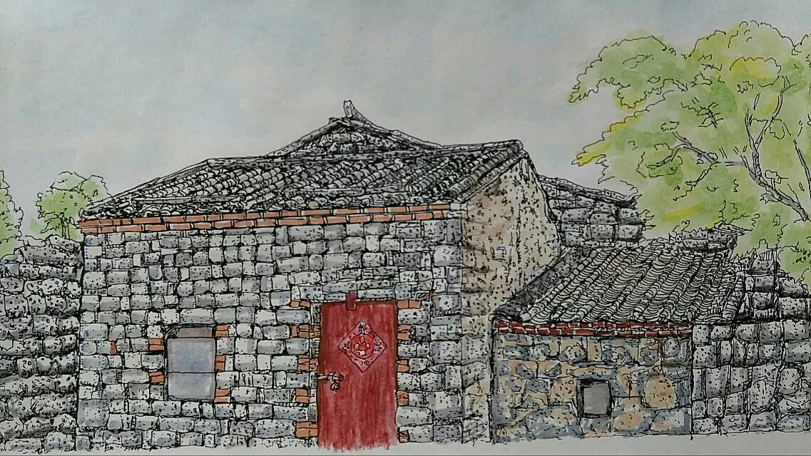 海南火山文化村落——石头城（图ZNTQ0ODc1NDQ=） - 商业插画 - 站酷设计师海岛日记晓玉原创素材 - 站酷ZCOOL