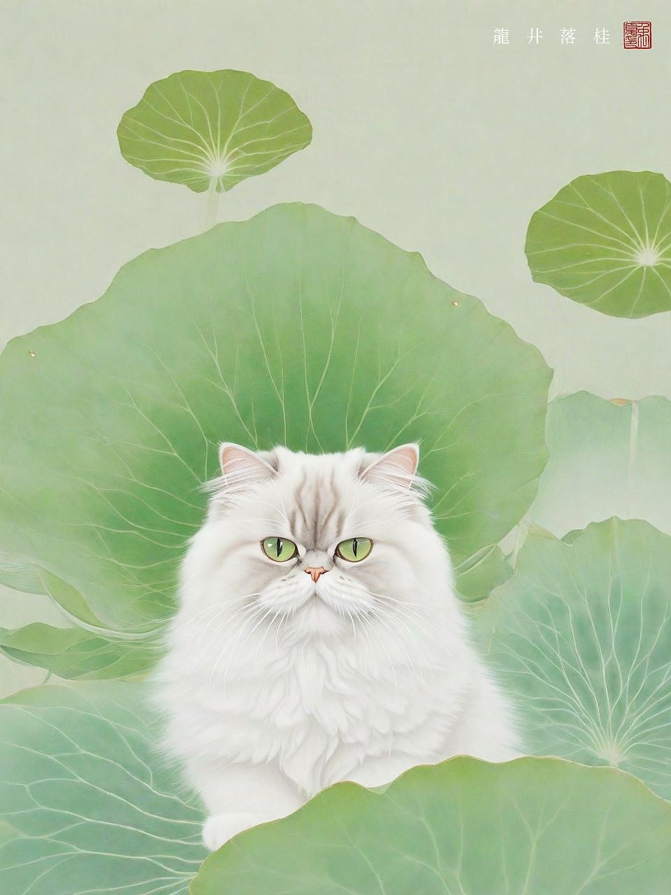 谷雨 | 江畔谷雨润荷花,猫影悠悠暮春斜。