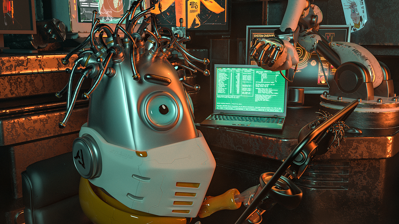 Q版机器人表情包c4d建模RS渲染（图ZMjA2MDQwOTgw） - 动画/影视 - 站酷设计师虎躯猛震原创素材 - 站酷ZCOOL