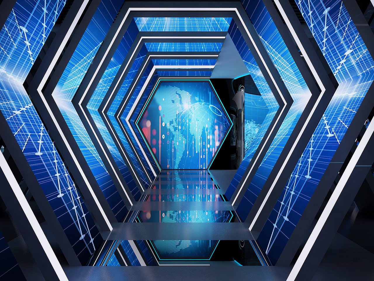 科技感多媒体展厅|空间|展陈设计|不知名的某设计师_原创作品-站酷