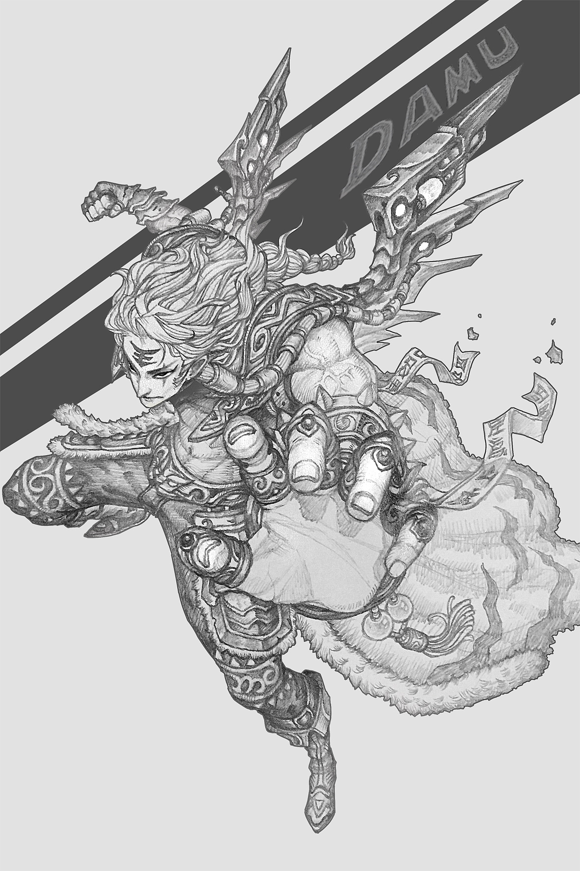 四神之白虎（图ZMTE4NDEzNjAw） - 概念设定 - 站酷设计师longisdaxia原创素材 - 站酷ZCOOL