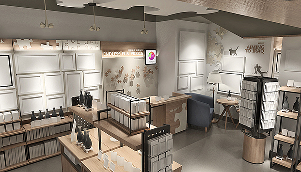 3D - JP 摆脱低端“玩具”形象,回归拼图艺术的体验空间(图ZNDA1OTYxMjQ=) - 展陈设计 - 站酷设计师Arsen_Zeshion原创素材 - 站酷ZCOOL