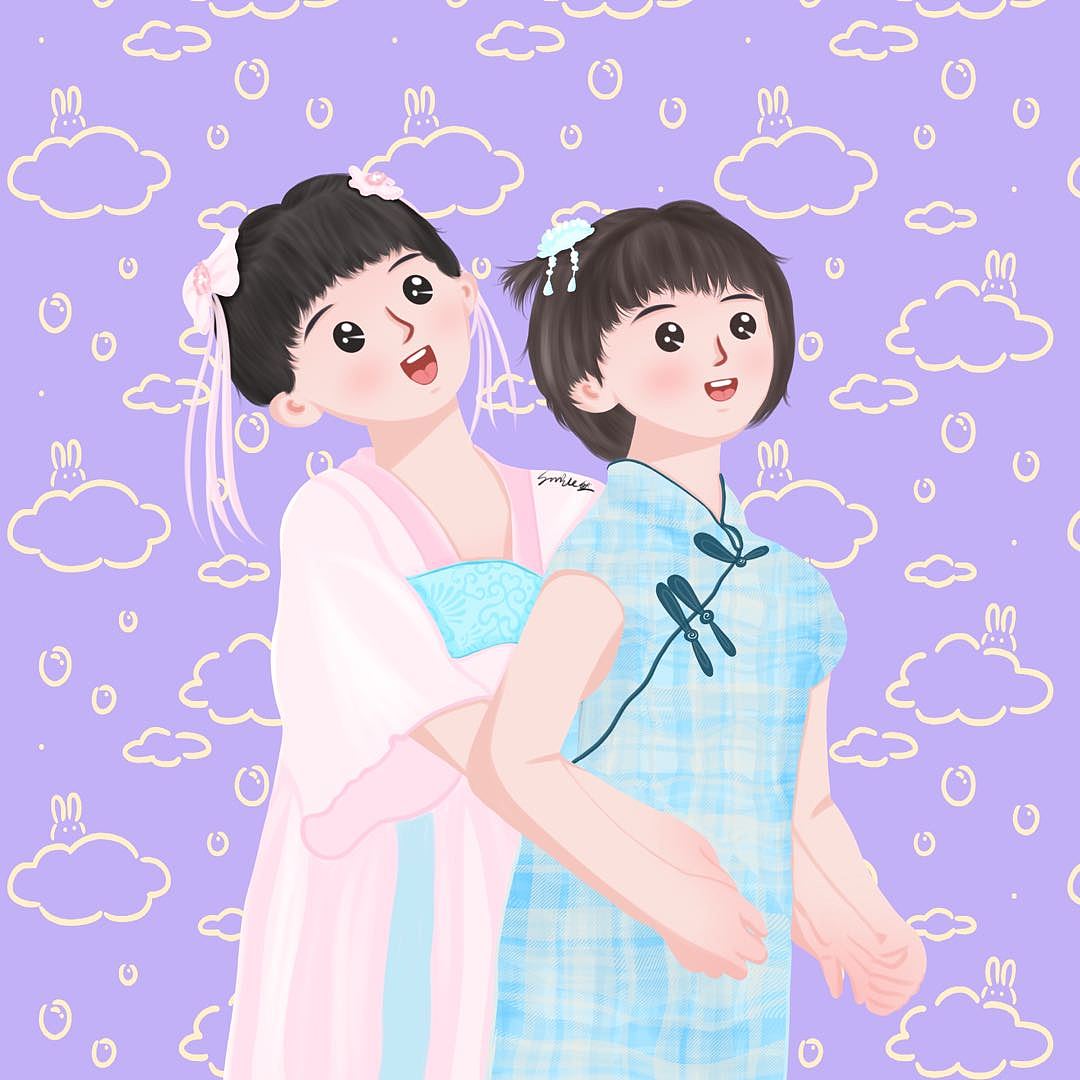 客稿一对小姐妹