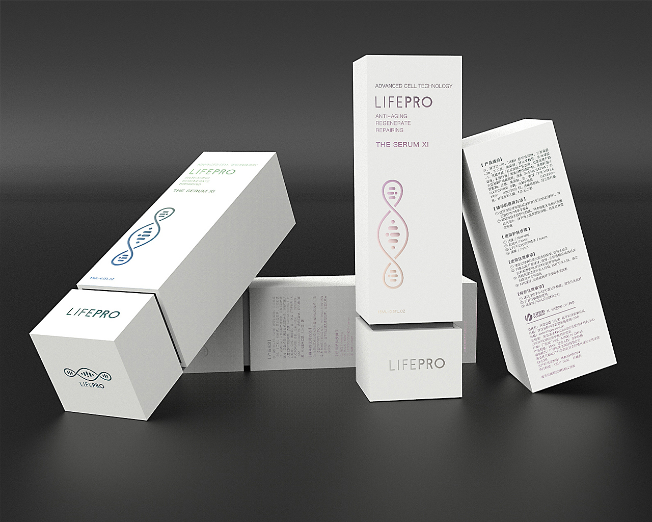 LIFEPRO焕能修护精华包装（图ZMjEyMzc1MzAw） - 包装 - 站酷设计师逸象文化创意原创素材 - 站酷ZCOOL